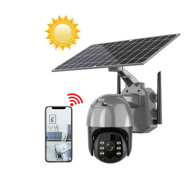 Human Motion Tracking Q5BPRO Projector 4G PTZ Wifi Outdoor Solar Powered Cctv Security IP Camera Smary