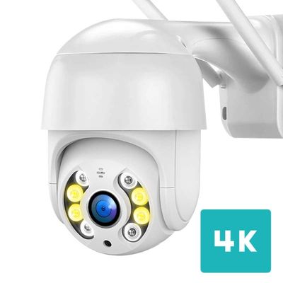 Human Motion Tracking Mini Size 8MP Smart Dome Camera Full Color Outdoor CCTV WIFI H.265 Night Vision Network PTZ Camera 4K From China Factory