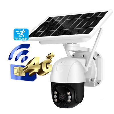 Human Motion Tracking 3MP 4G Sim Card WiFi PTZ Camera Solar Outdoor PIR Human Detection Two Way PTZ Audio Wireless Night Vision CCTV Camera