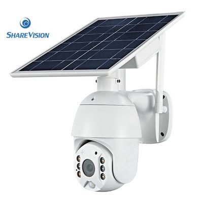 Best Selling Price List Built-in Siren Housing Outdoor Solar Radio 2MP PIR Wifi 4G SIM Waterproof 2 Way Solar Security PTZ Audio CCTV Camera