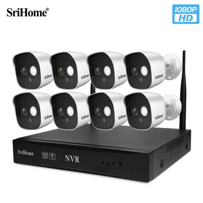 Hot Selling NIGHT VISION 2MP Network Video Recorder CCTV IP Camera Set Kits 8CH Home Video Security CCTV Surveillance Systems