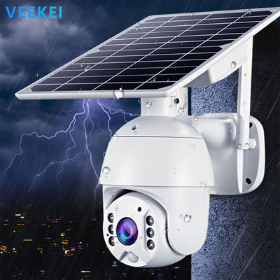 Unique Innovative PAN-TILT VEEKEI Radio Outdoor Wifi PTZ Security Battery CCTV 1080p 2mp hd IP Solar Powered IP Camera with Solar